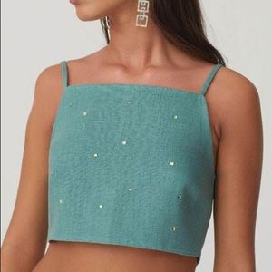 Paloma Wool Venecia Top — Forest Green